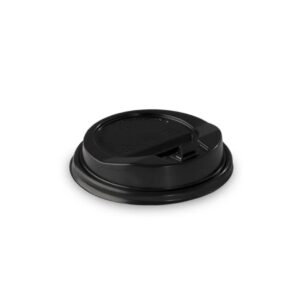 8 oz Black Ripple Coffee Cup Lids