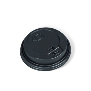 12/16 oz Black Ripple Coffee Cup Lids