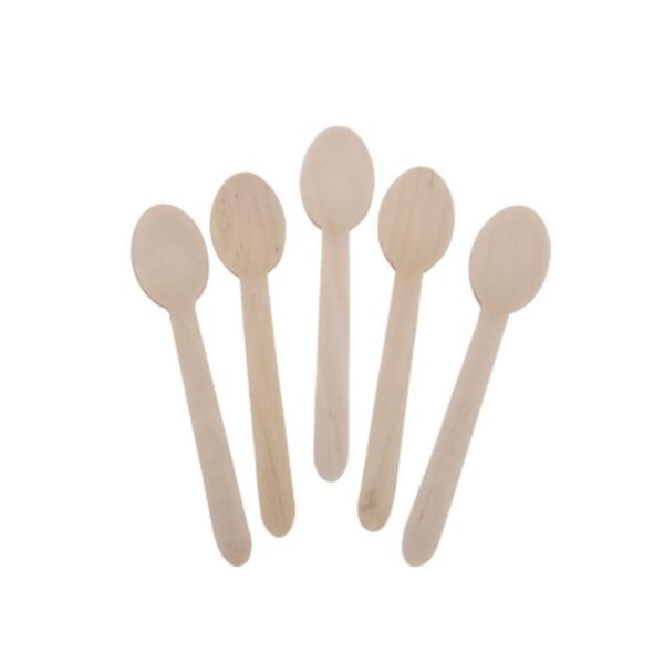 Biodegradable wooden spoons